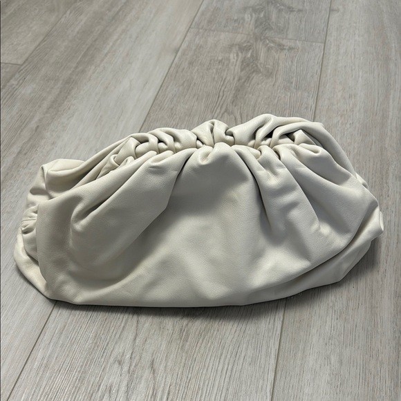 Bottega Veneta Handbags - Bottega Cream Clutch Bag